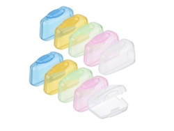 10 piezas de funda portátil para cepillo de dientes de viaje, funda protectora para cabezal de cepillo de dientes Rosewell