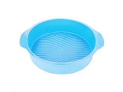 Molde Redondo de Silicona, Para Pastel, Pizza y Pan, Azul KOFIHETY