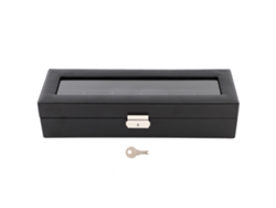 Caja De Relojes De 6 Espacios Com Fibra De Carbono Para Viagens E Colecionadores