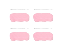 4 Esponjas De Baño Exfoliantes Suaves 3d Para Adultos Y Bebés