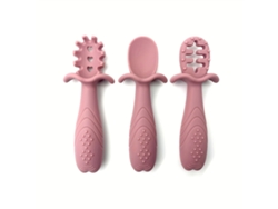 Set De Alimentación Para Bebés De 3 Piezas Fabricado En Silicona Suave Con Asas Texturizadas Antideslizantes.