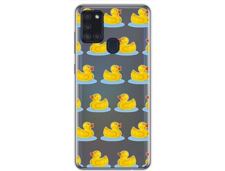 Carcasa Samsung Galaxy A21s TUMUNDOSMARTPHONE Dibujos Transparente Multicolor