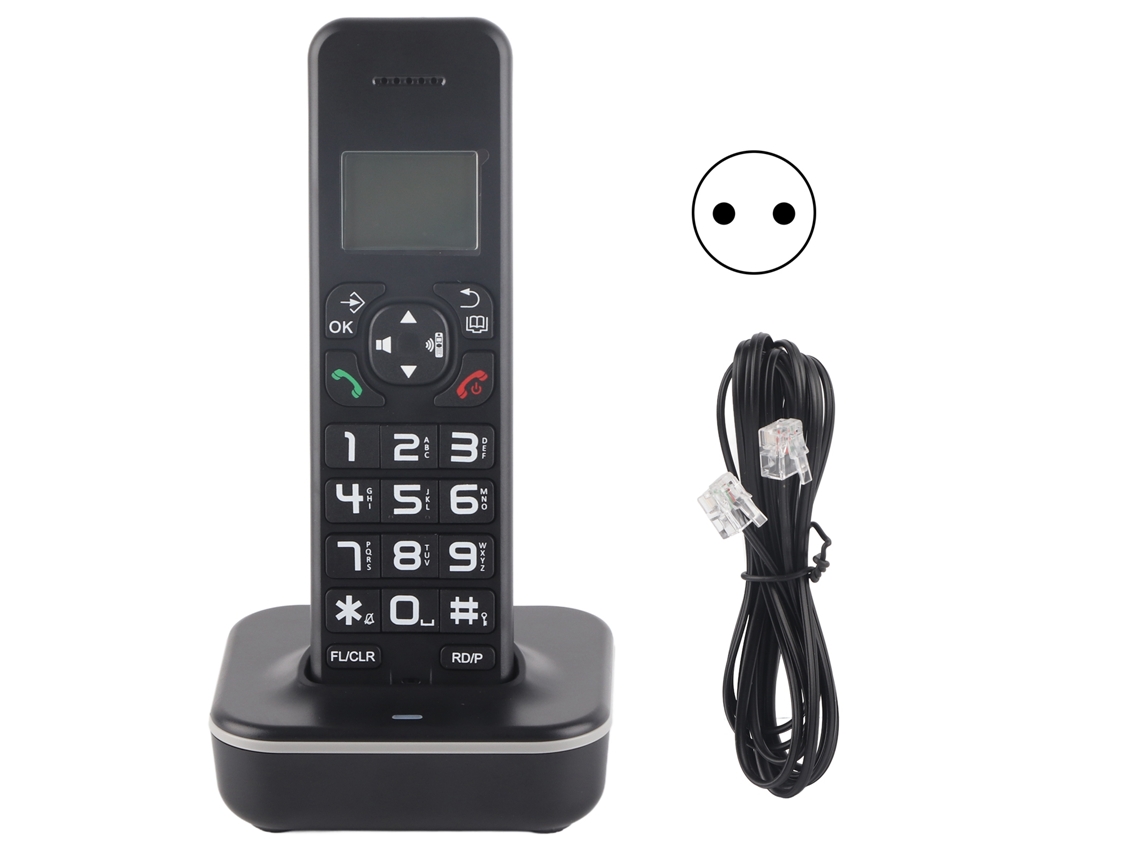 Teléfono Inalámbrico Digital D1102b Con Llamadas De Largo Alcance, Ideal Para El Hogar Y La Oficina.