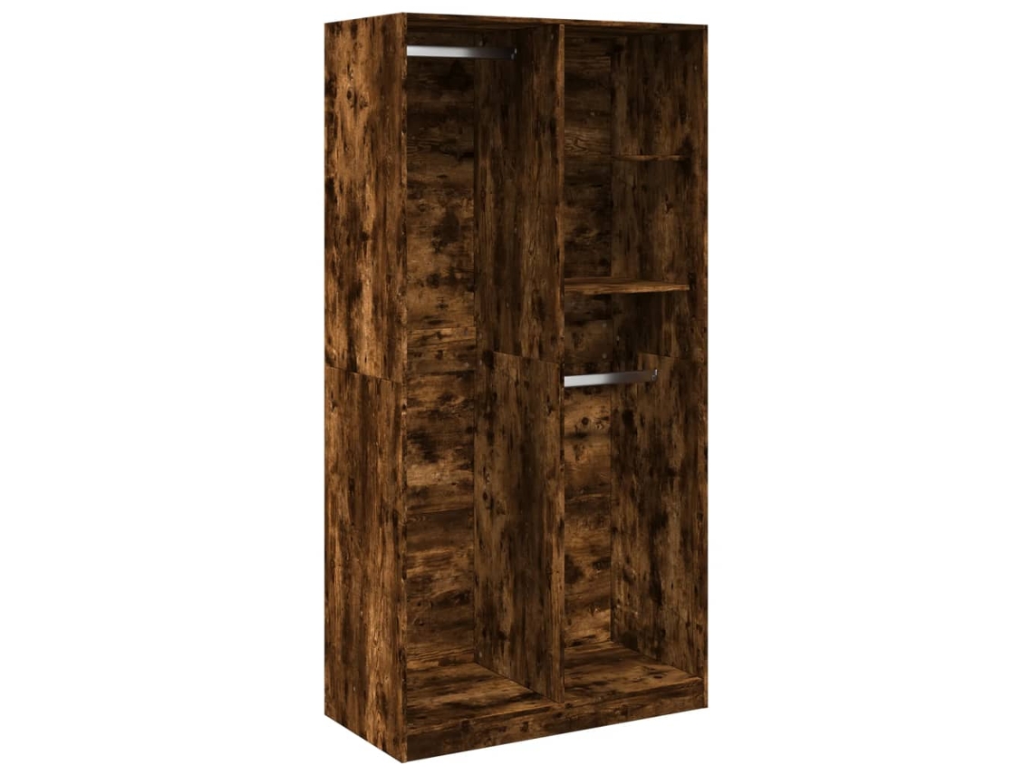 Maison Exclusive - Armario Madera Contrachapada Color Roble Ahumado 100x50x200 Cm