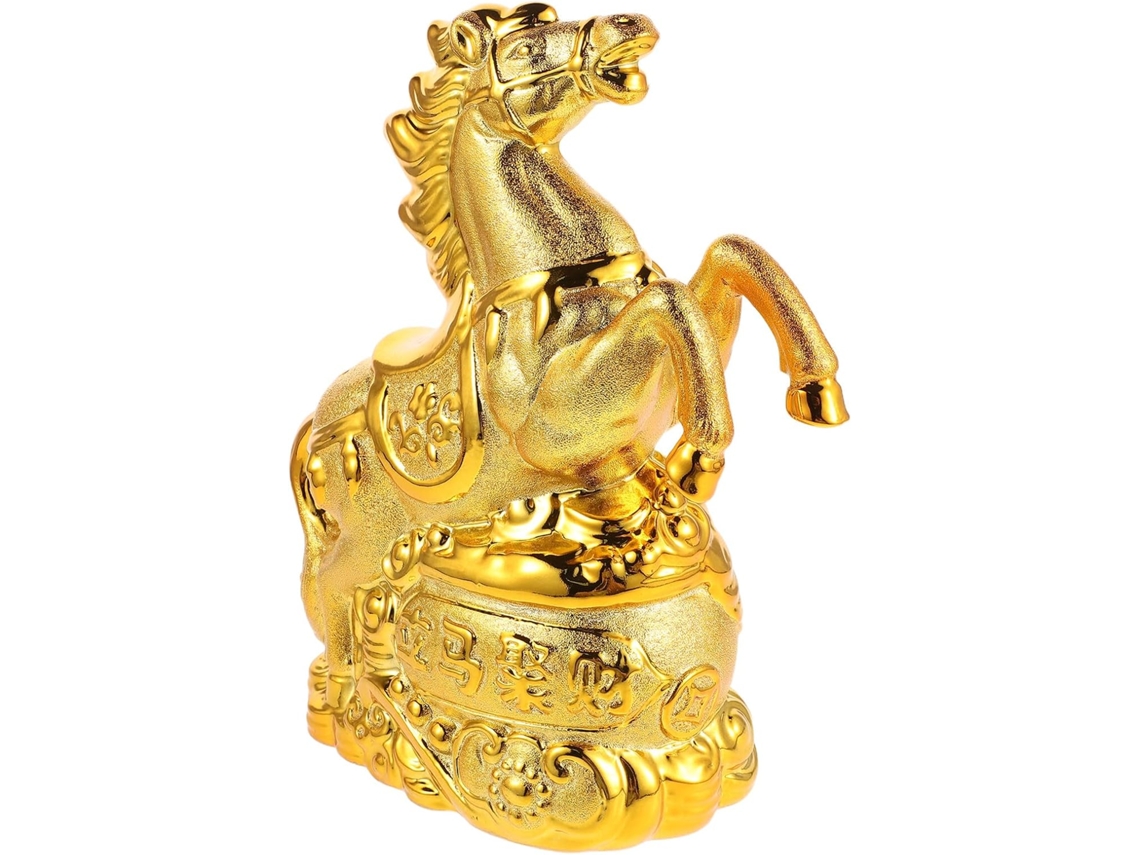 Hucha De Cerámica Con Forma De Caballo Del Zodiaco Chino, Bote Compacto Decorativo Para Monedas Con Forma De Animal Para La Oficina Y