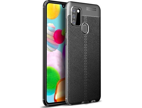 Carcasa Samsung A21S Rugged Leather Negro