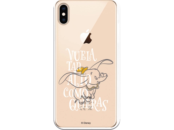 Carcasa iPhone XS Max DISNEY Dumbo Vuela Gris