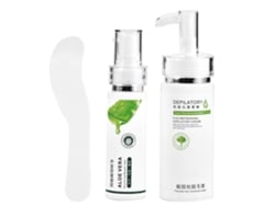 Kit De Creme Depilatório Unissex Com Gel De Reparo Para Axilas Braços Pernas E Pele Hidratada