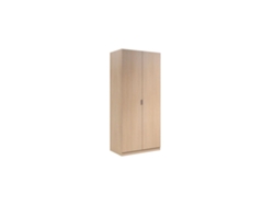 Armario Low Cost 2 puertas Roble 81 x 180 x 52cm cm