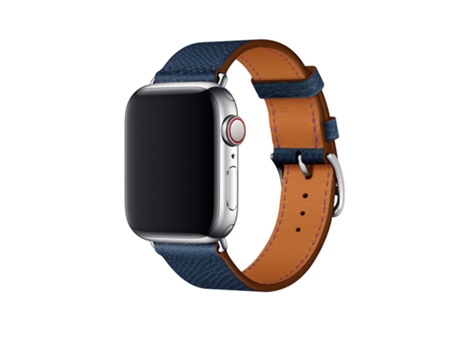Apple Watch 3/2/1 Generación 42 mm Correa cruzada de cuero universal (azul oscuro)