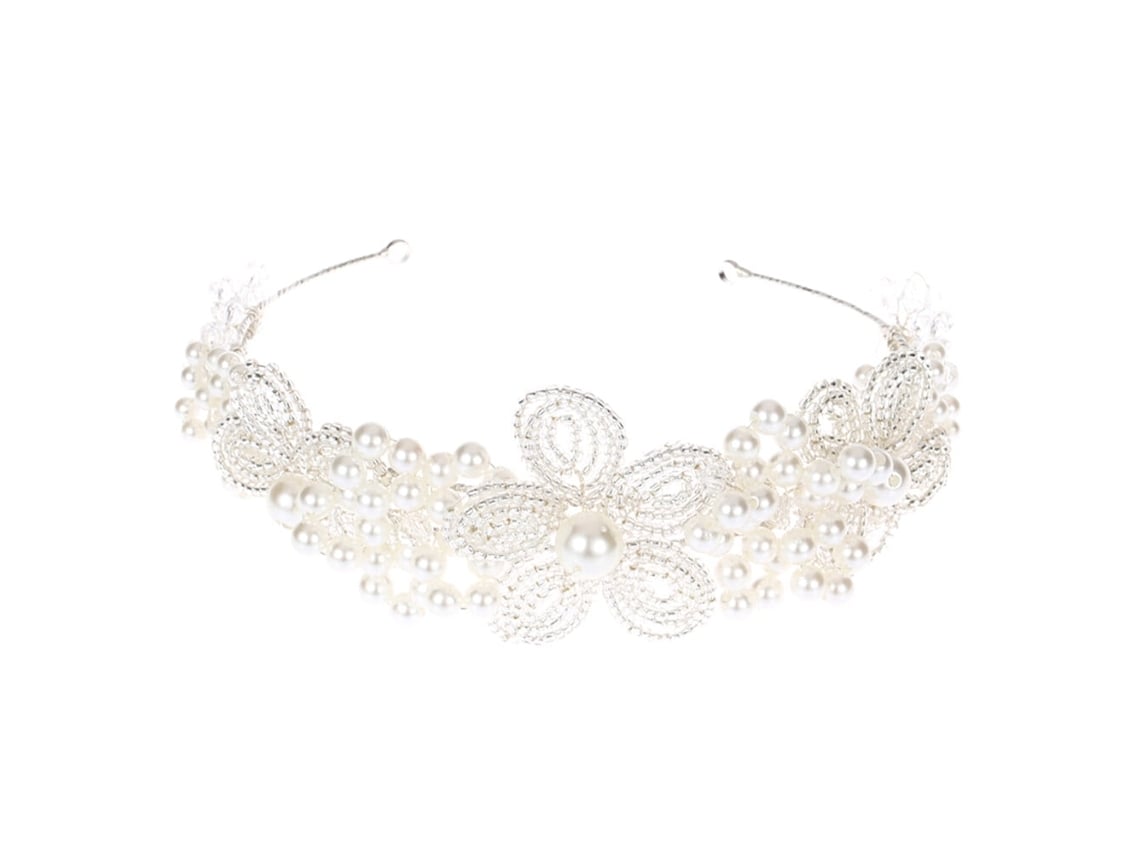 Diadema De Perlas De Cristal, Perfecta Para Bodas, Fiestas Y Como Accesorio De Moda.