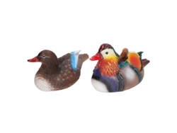 2 estatuas flotantes de pato mandarín para jardín