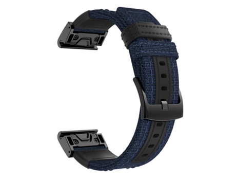 Correa de piel auténtica para Garmin Fenix 5 Plus/Fenix 3 - azul