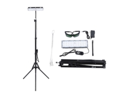 Lámpara de fisioterapia de 90 W, 90 LED, luz infrarroja roja con soporte triangular de CA