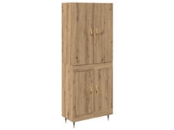 Aparador de roble artesanal en madera procesada 180x34x69,5 cm MAISON EXCLUSIVE