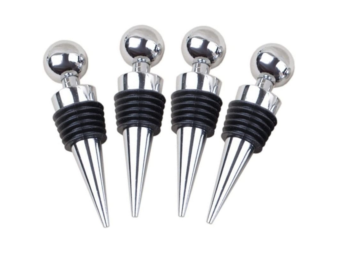 Tapones De Rosca Reutilizables Para Botellas De Vino (paquete De 4) - Sellador De Botellas Para Vino, Champán Y Otras Bebidas.