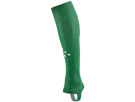 Calcetines Unisex CRAFT Pro Control Solid Sem Pés Verde para Fútbol (Tamaño Unico)