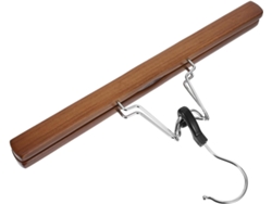 Perchas GOKOCO de madera maciza con soportes para faldas, pantalones y pinzas.