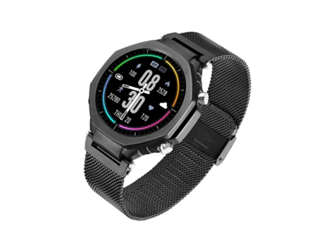 Smart Watch, rastreador de fitness con monitor de frecuencia cardíaca las 24 horas,Negro BISBISOUS