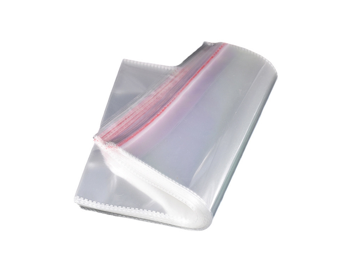 Bolsa para ropa transparente autosellante, 2535 cm, reversible, para camisetas