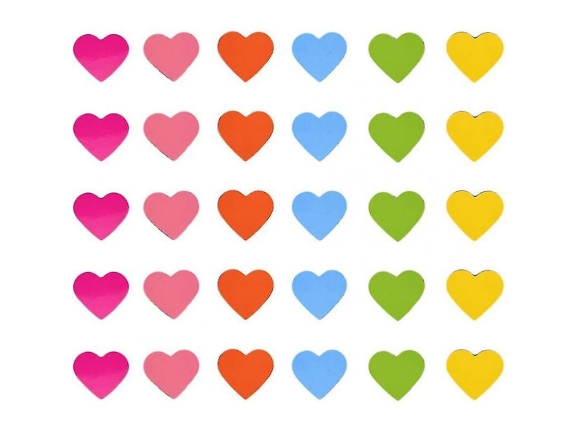 120 imanes decorativos en forma de corazón para nevera, ideales para la oficina, pizarras blancas y regalos. 3 cm.