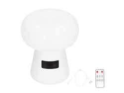 Lámpara De Noche Blanca Recargable Con Control Remoto, Reloj, 3 Niveles Temporizador, 6 Brillo, Usb