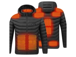 Jinwei-chaqueta Electrónica Calefactada Com Capuz Removível, 3 Velocidades, 11 Zonas De Calor, Chaqueta Leves De Plumão Para Homens E Mulheres