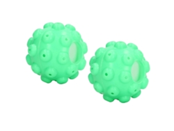 2 bolas de lavandería de vapor de PVC, reutilizables, suavizantes de arrugas para lavadora.