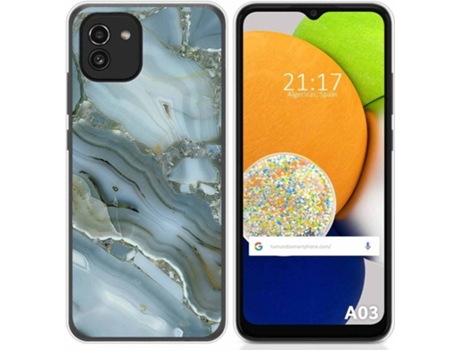 Carcasa para Samsung Galaxy A03 TUMUNDOSMARTPHONE Dibujos Mármol 09 Multicolor
