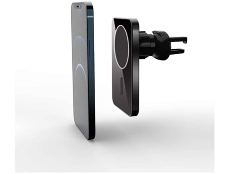 Cargador Sem Carro Carrega para iPhone 12 YIZHOOD Metal Negro