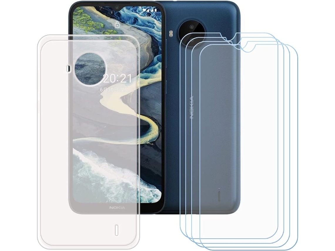 Conjunto de Protectores de Pantalla Translúcida Antiqueda para Nokia C20 Plus HONGWE. (4un)