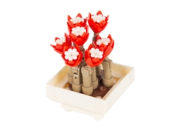 Hermosos bloques de montaje para suculentas JK2710 Rojo Blanco
