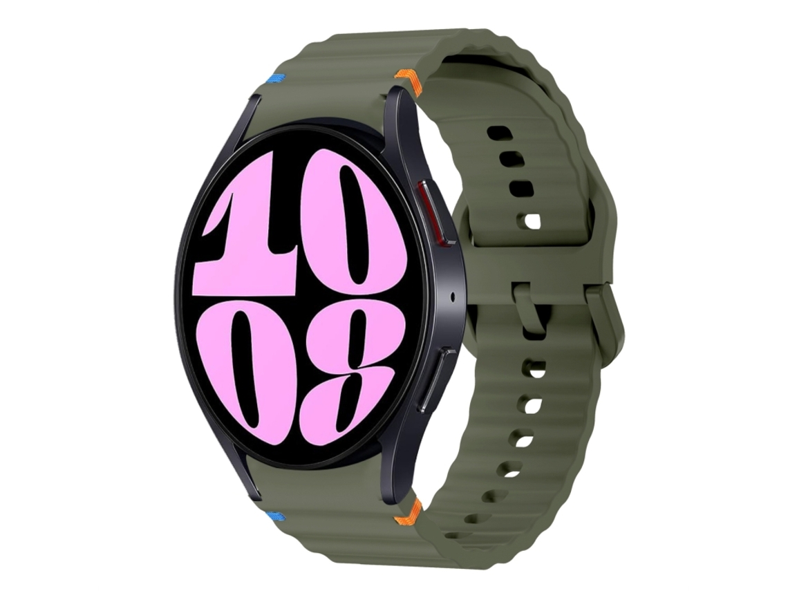 Correa para Samsung Galaxy Watch 6 (40 mm/44 mm) - Silicona cosida con diseño de ondas