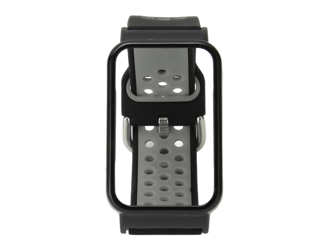 Pulsera De Silicona Con Funda Protectora Para Mi Band 7 Pro, Color Negro, Gris Y Negro.