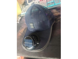 Sombrero Con Ventilador Y Energía Solar (azul Oscuro)