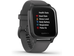 Reloj Deportivo GARMIN Venu SQ (Bluetooth - Hasta 6 días de autonomía - Gris)