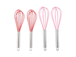 Juego de 4 batidores de silicona de 8 y 10 pulgadas, batidor de globo para huevos y salsas para utensilios antiadherentes Kofihety