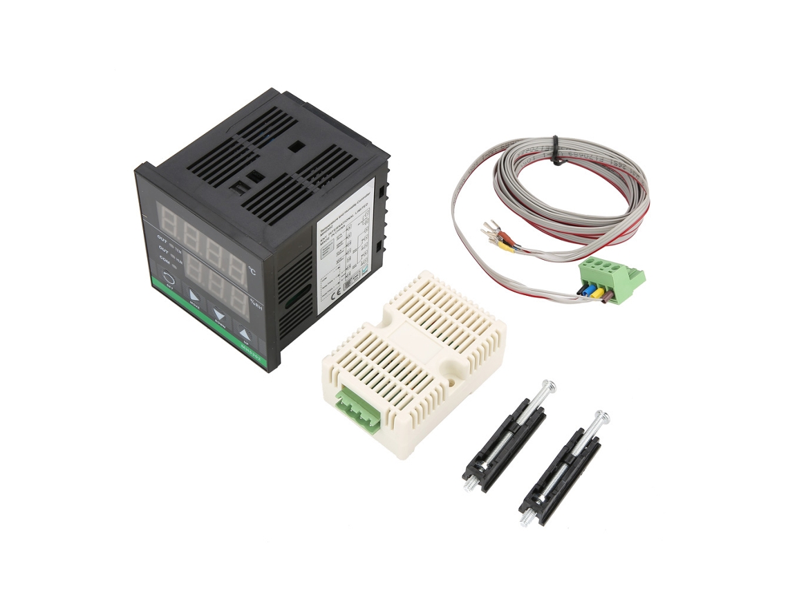 Ycy-controlador Digital De Temperatura Y Humedad Mh0302 Sensor Panel 72*72mm Cableado