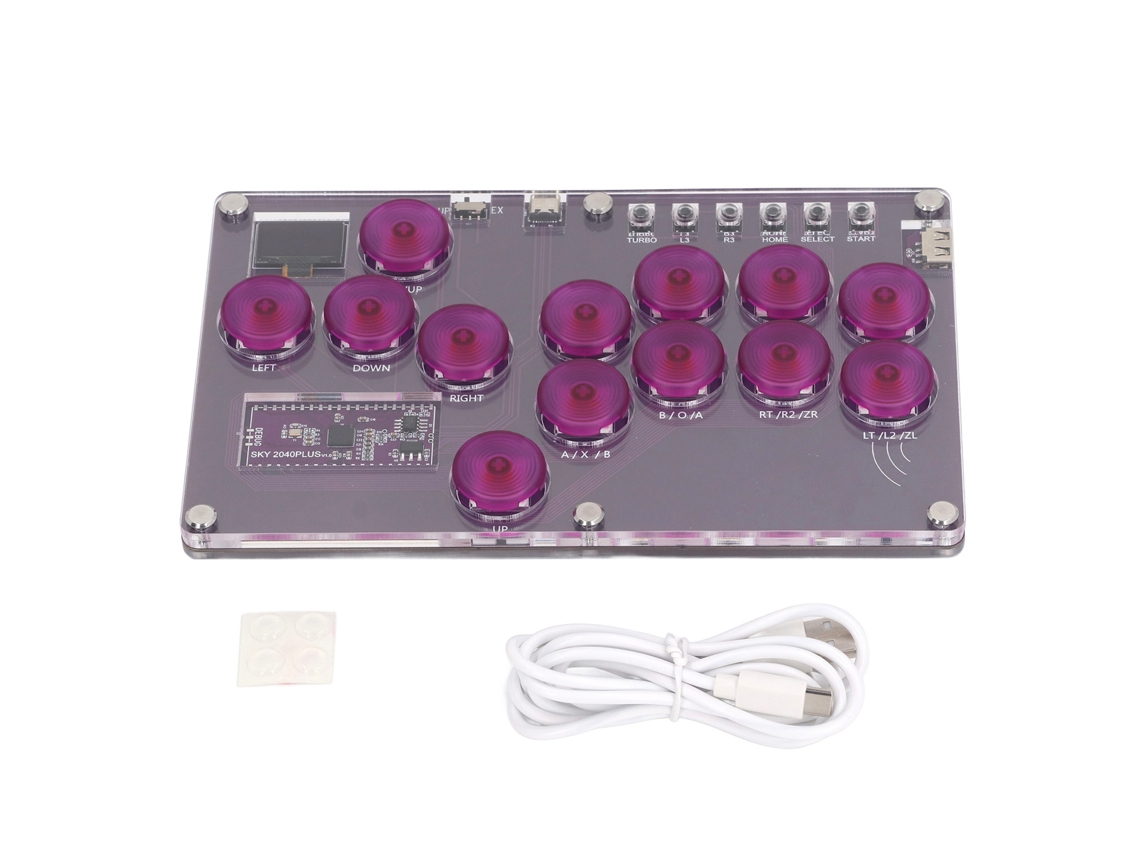 Controlador De Arcade 13 Teclas Hot Swap Socd Todo Botón Stick Para Ps3 Switch Steam Android Pc
