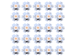 JILLIOPER Chips LED de componentes Bright Star, LED de alta potencia con placa de aluminio para una emisión de luz uniforme y baja degradación lumínica, amplias