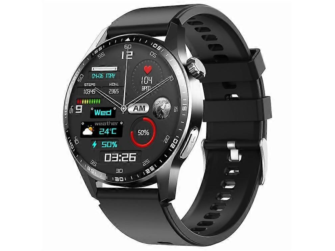 Reloj inteligente F400 con tensiómetro, ECG, Bluetooth, llamadas y correa de silicona. Ly Ebike