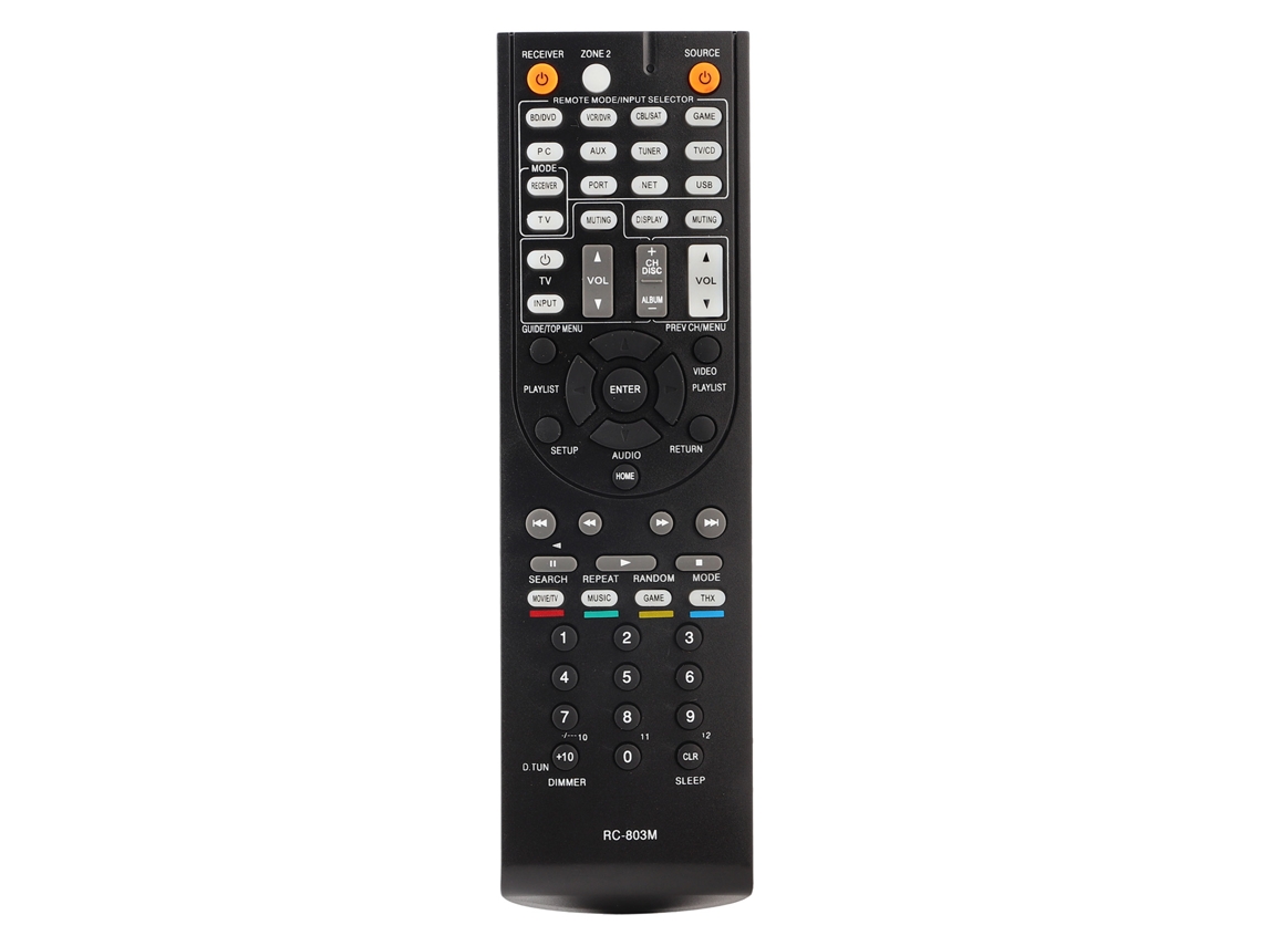 Control Remoto Rc803m Compatible Con Receptores Av Onkyo Txnr609, Txnr609b, Hts7409 Y Hts8409