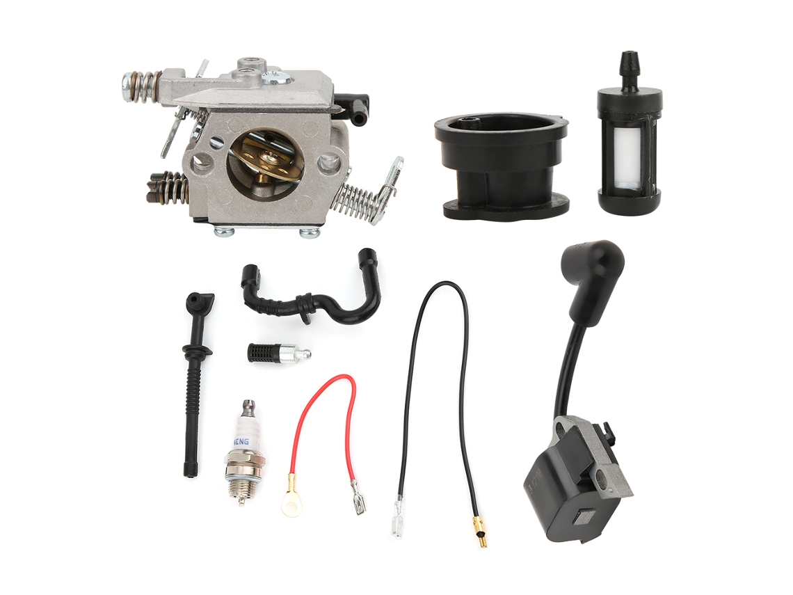 Kit Carburador Bujía Filtro Combustible Para Motosierra Stihl 017 018 Ms170 Ms180 Piezas De Repuesto