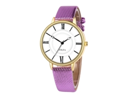 Reloj De Pulsera Unisex Para Parejas, Estilo Clásico Y Moderno, Cuarzo, Ideal Para Regalar, Color Morado.