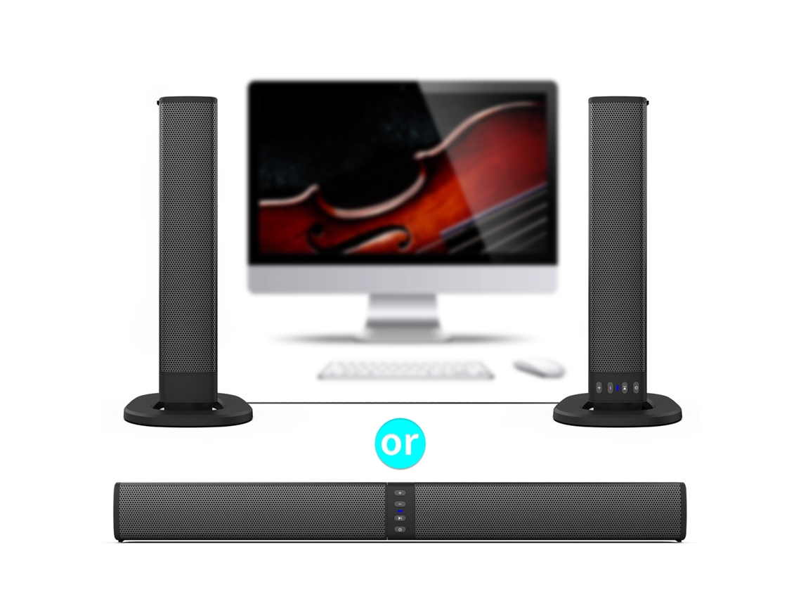 Soundbar WEIMAI Bluetooth Home Theater con Subwoofer para Pc