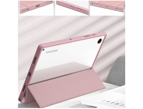Funda Crystal Folio para Samsung Galaxy Tab A9 11.0 Rosa VEANXIN