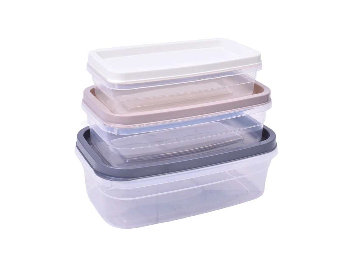 Juego de 3 recipientes para almacenar alimentos