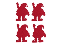 Juego de 4 cubiertos de bolsillo con diseño de Papá Noel, cuchillo, cuchara, bolsas, decoración navideña para mesa, suministros para fiestas, organizador de cubiertos, soporte rojo Nostalgia88