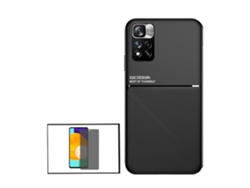 Kit Funda Trasera Magnética Anti Choque Anti-spy, Película De Vidrio Templado Gorilasglass Para Xiaomi Note 11 Pro