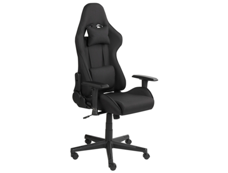 Silla de Gaming BELIANI Warrior de Poliéster Negro 62X62X132